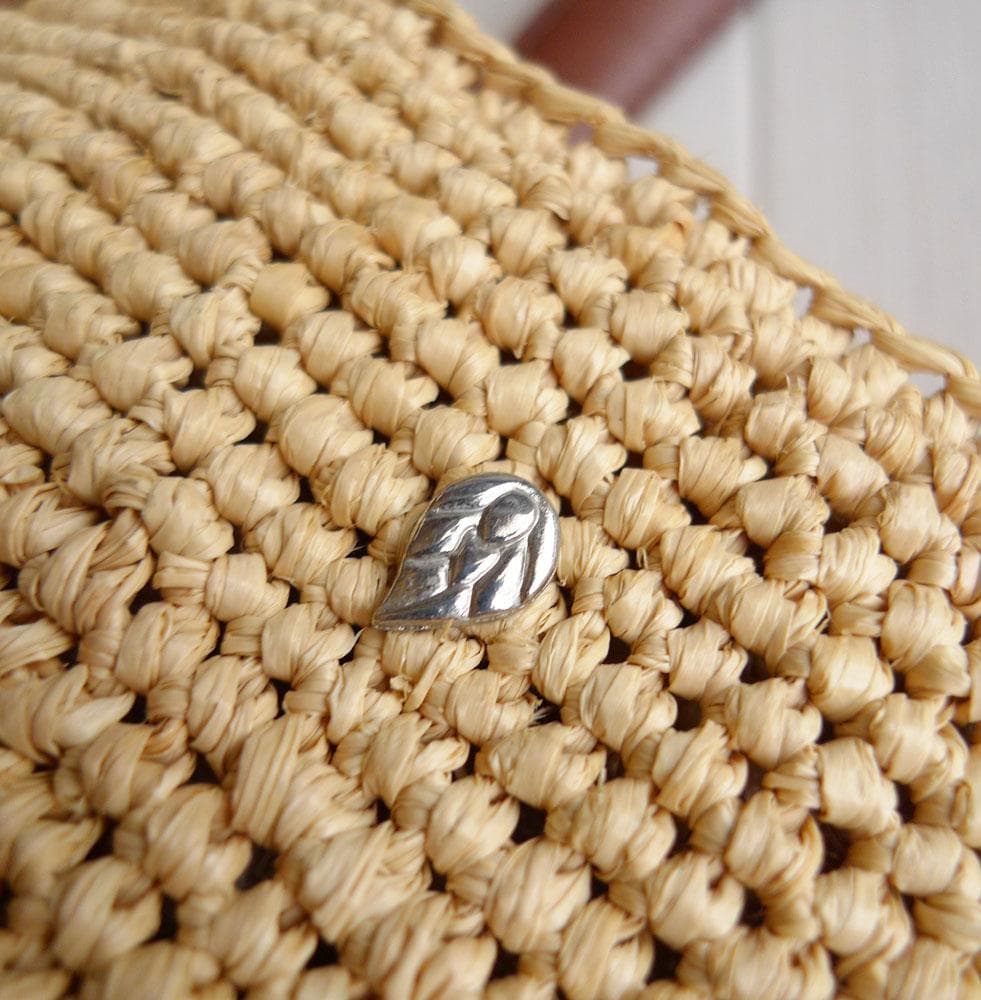 ヘレンカミンスキー ラフィアのトートバッグ かごバッグ レザー 本革