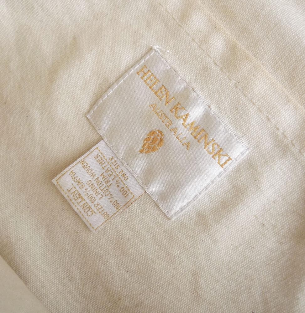 ヘレンカミンスキー ラフィアのトートバッグ かごバッグ レザー 本革