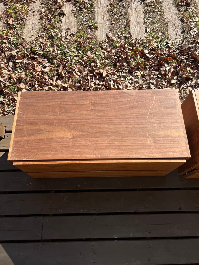 無印良品 ユニットシェルフ ボックス 引出し2段 幅84cm 2個セット