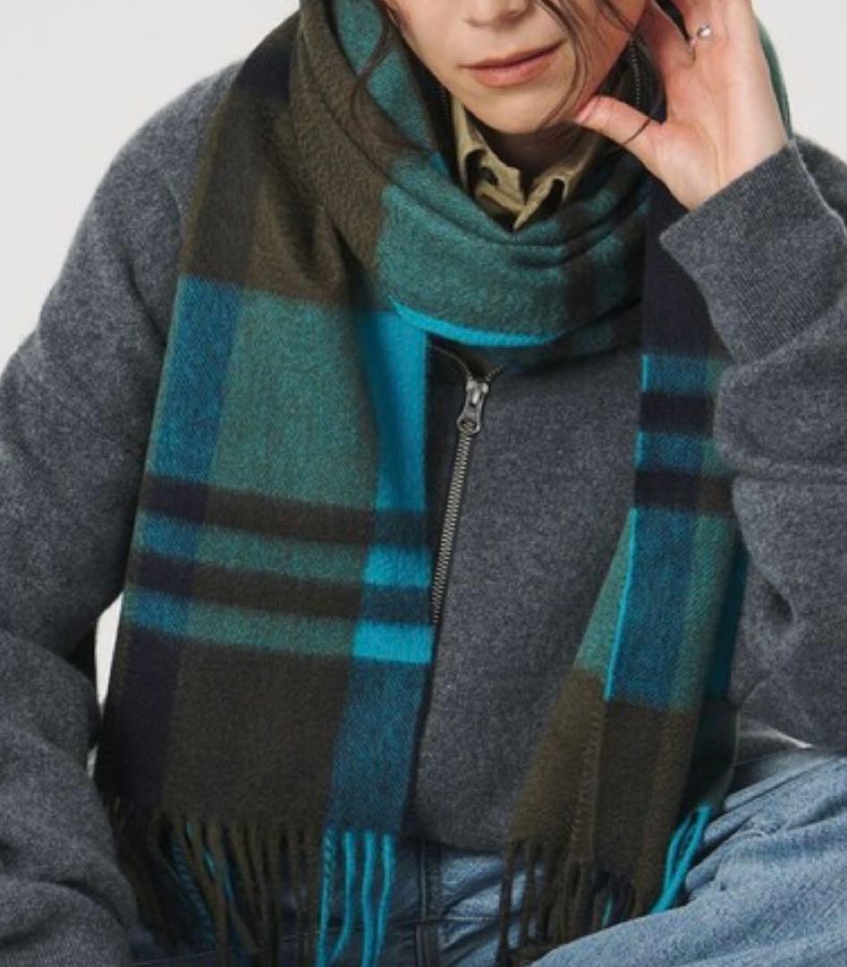 美品Joshua Ellis カシミヤ大判ストール