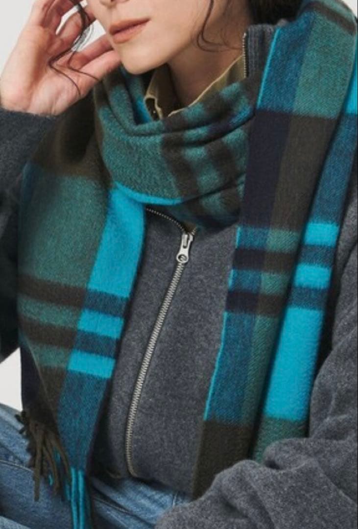 美品Joshua Ellis カシミヤ大判ストール