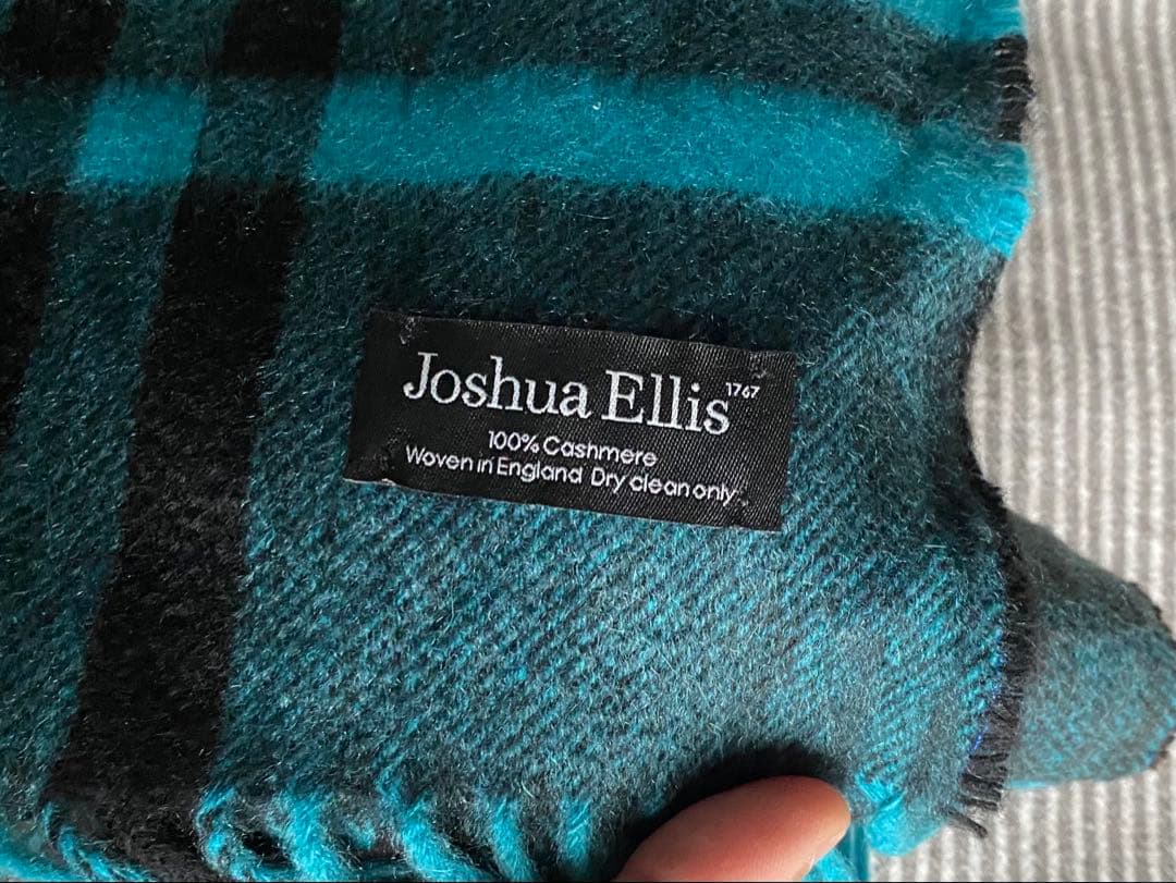美品Joshua Ellis カシミヤ大判ストール