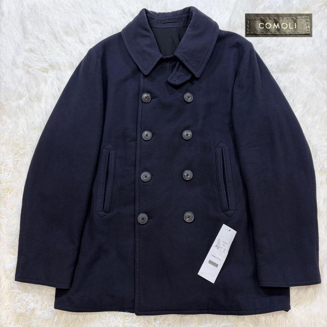 【カシミヤ100%】COMOLI 19AW ピーコート ネイビー L 定価20万