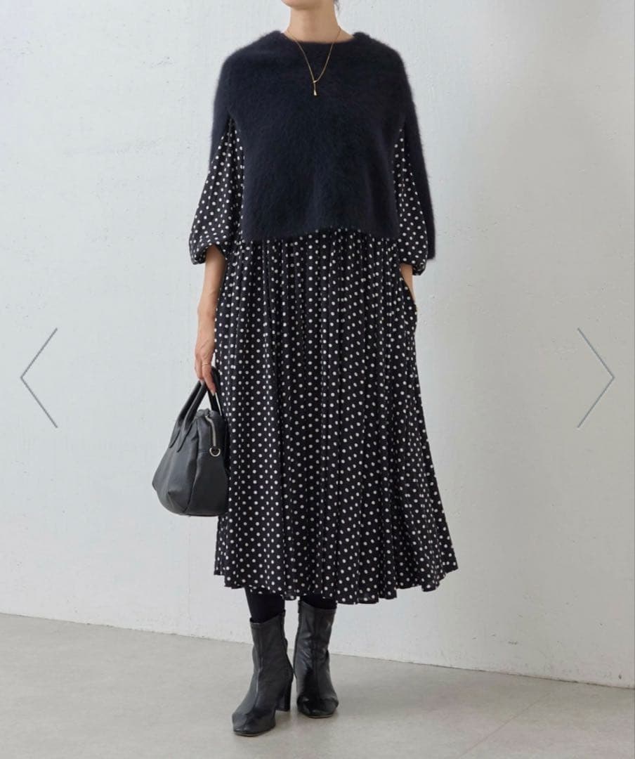 BEARDSLEY ビアグリード水玉　ドットワンピース