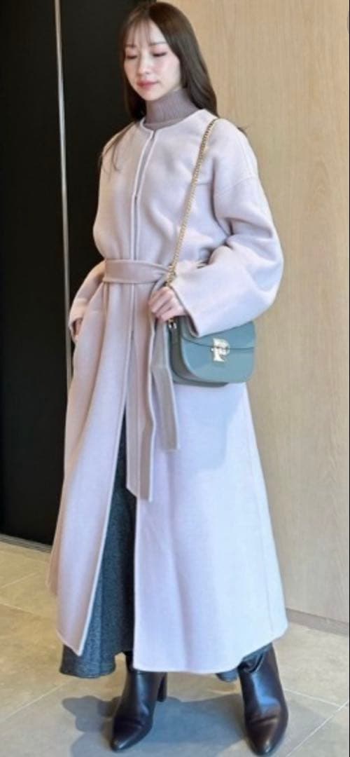 2023秋冬 FRAY I.D カシミヤ混BALLIリバーコート