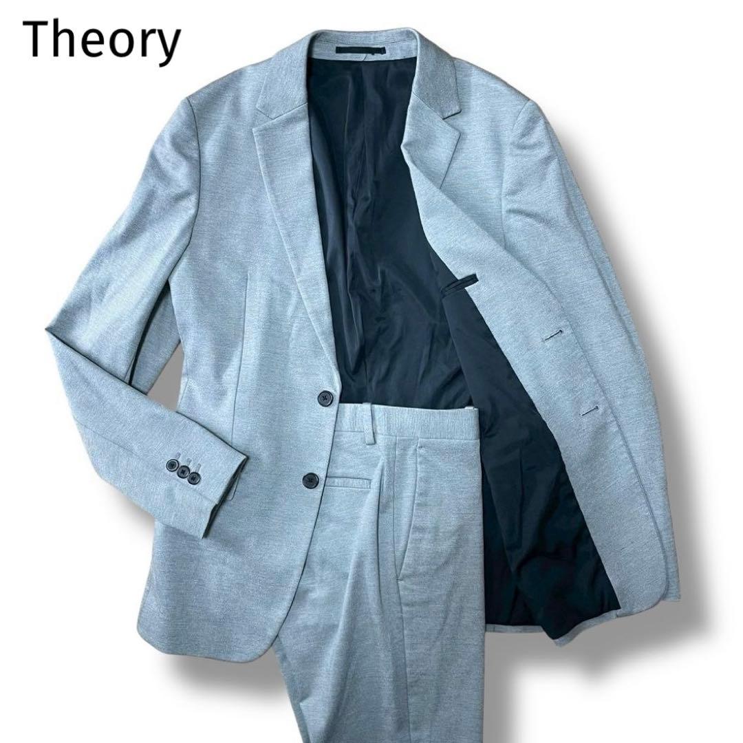 未使用級 現行 Theory メンズスーツ セットアップ グレー 近年