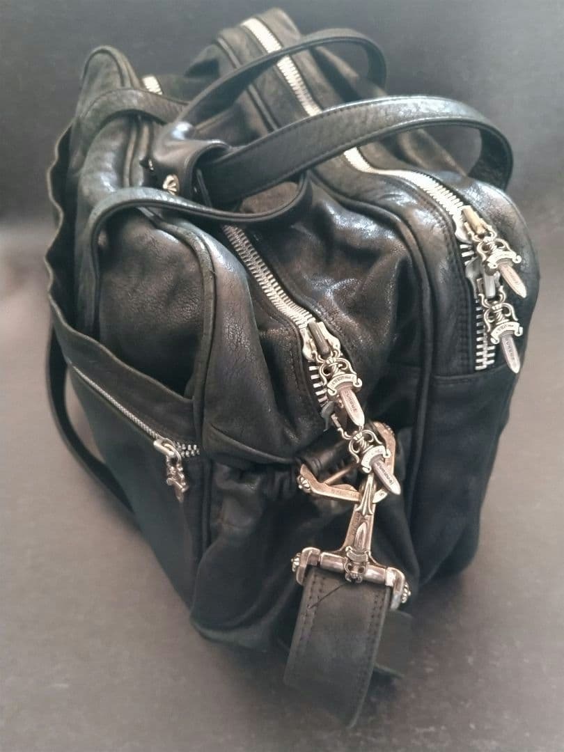 クロムハーツ ダイパーバッグ ビジネスバッグ デストロイレザー 2WAY