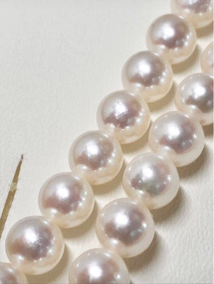 【美品】アコヤ真珠　ネックレス　イヤリング　鑑別書付