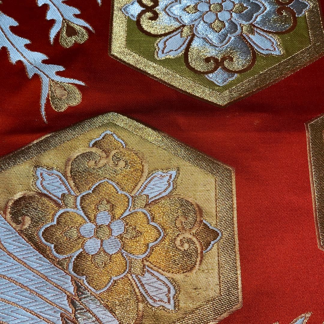 テーブルランナー　吉祥鳳凰　帯リメイク