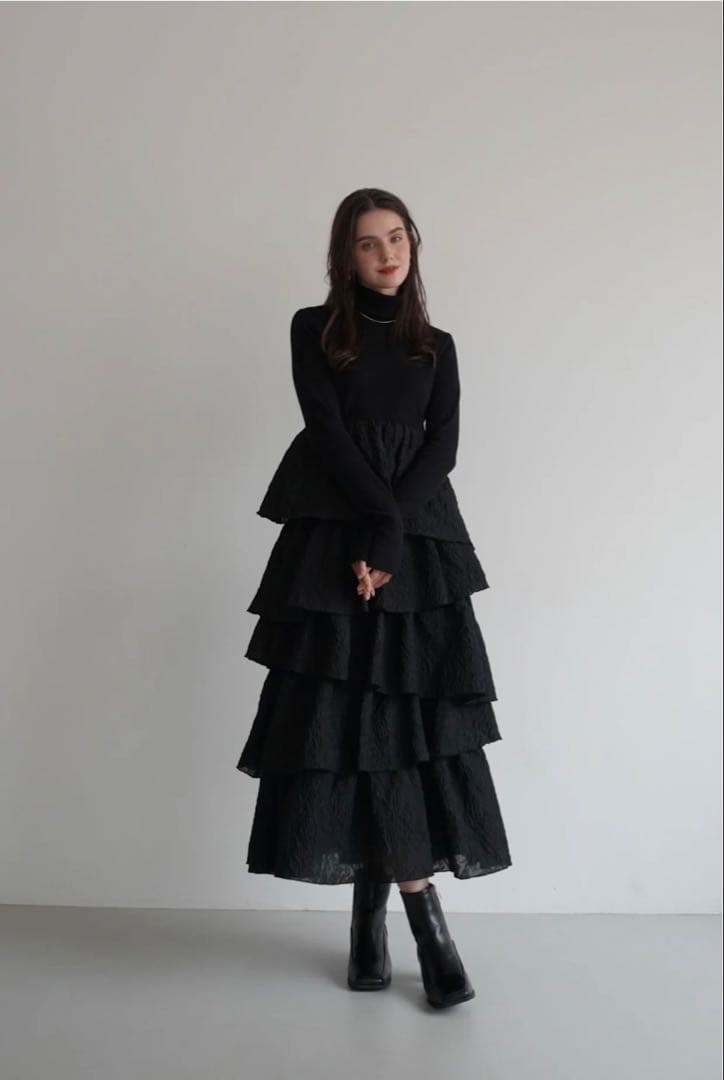 【新品SIZE2】Acka.docking frill one-piece