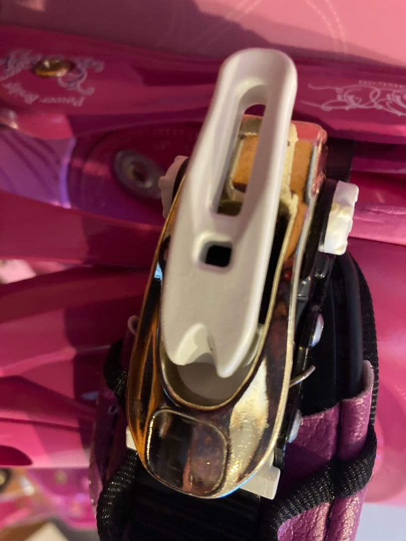 ピンク スノーボード バインディング付き