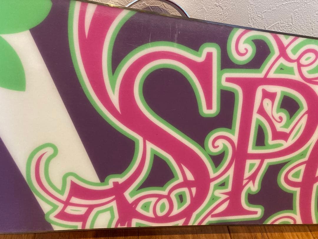 ピンク スノーボード バインディング付き