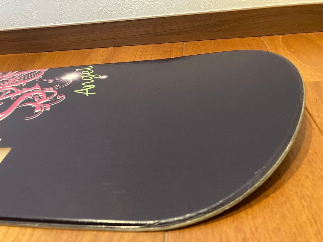 ピンク スノーボード バインディング付き