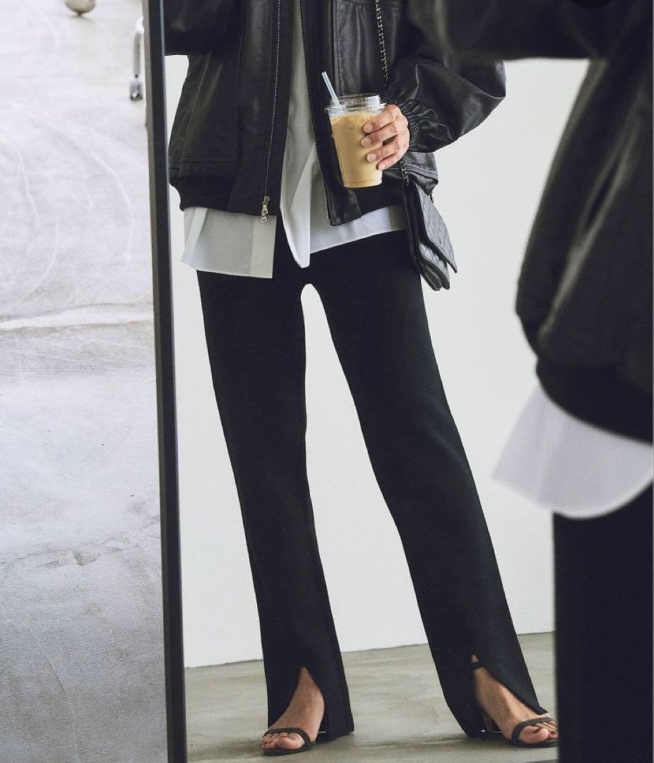 Plage R'IAMスリットニットパンツ 25AW