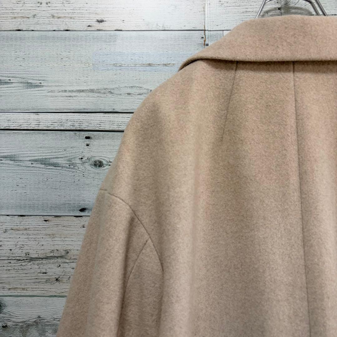 ☆ほぼ未使用☆セオリーリュクス　メルトン素材オーバーサイズロングコート　ベージュ