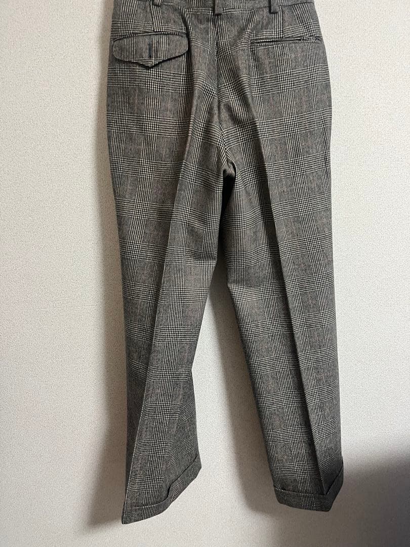 【美品】Jプレスプレステージ　フランネル　2Bスーツ　S相当　グレンチェック