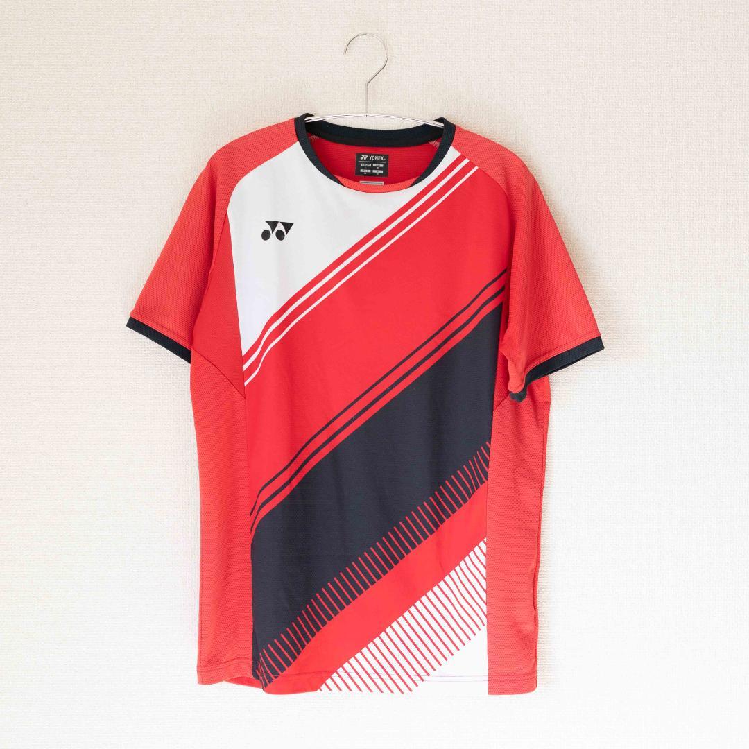 YONEX ゲームシャツ 柳井商工 背面 ユニ Lサイズ レッド (11)
