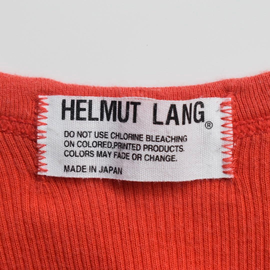 90s archive HELMUT LANG 日本製 タンクトップ オレンジM