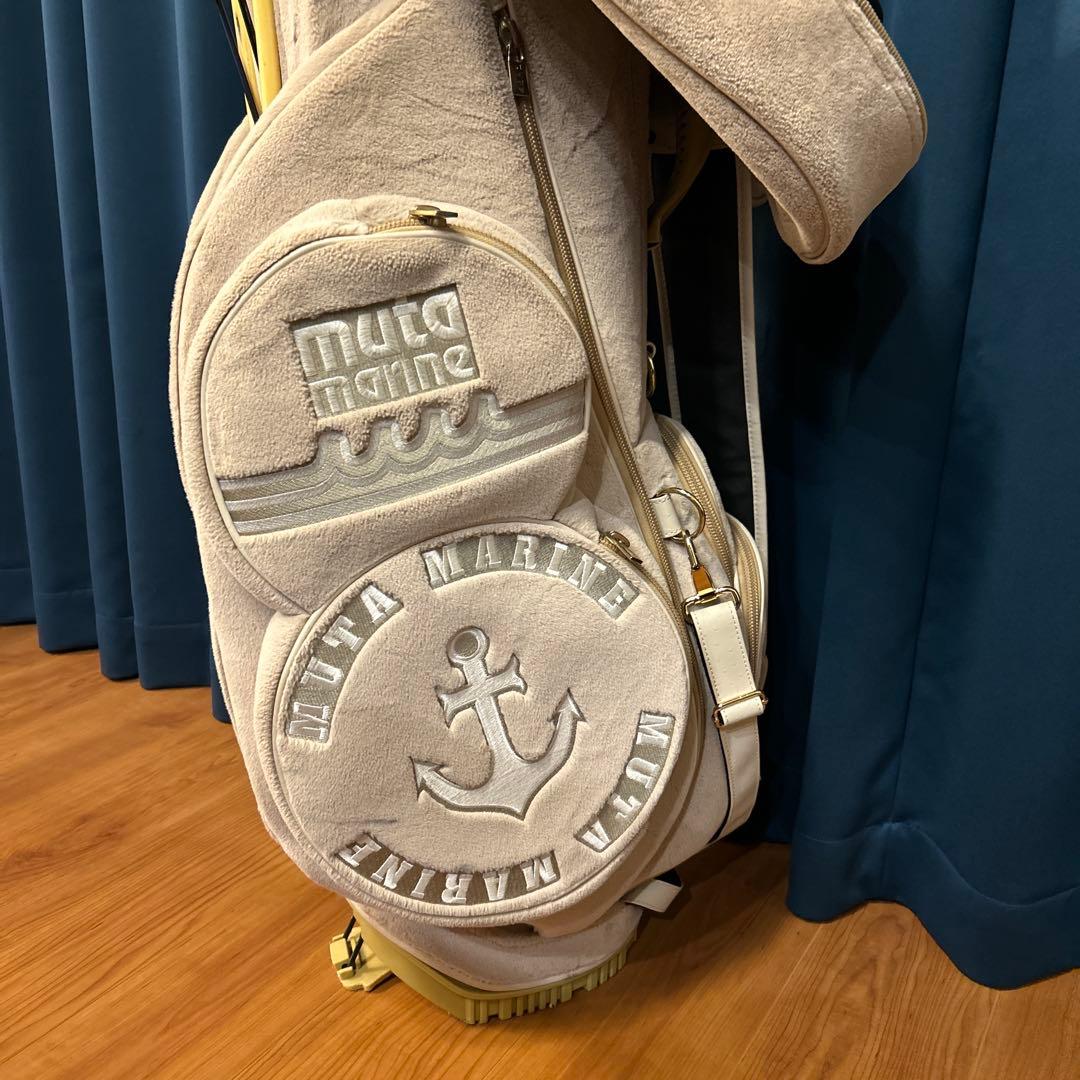 ムータマリンゴルフ　エコファー　キャディバッグ　ベージュ