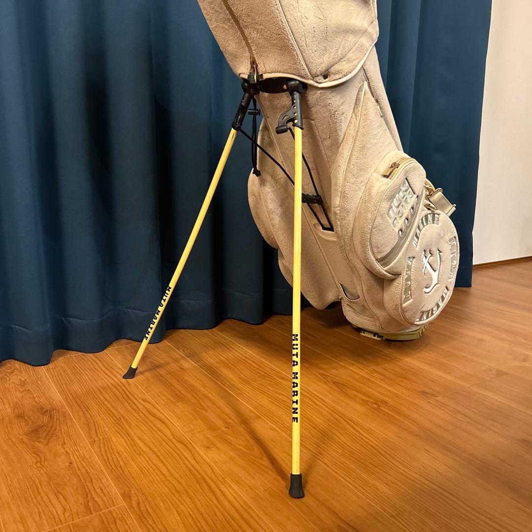ムータマリンゴルフ　エコファー　キャディバッグ　ベージュ