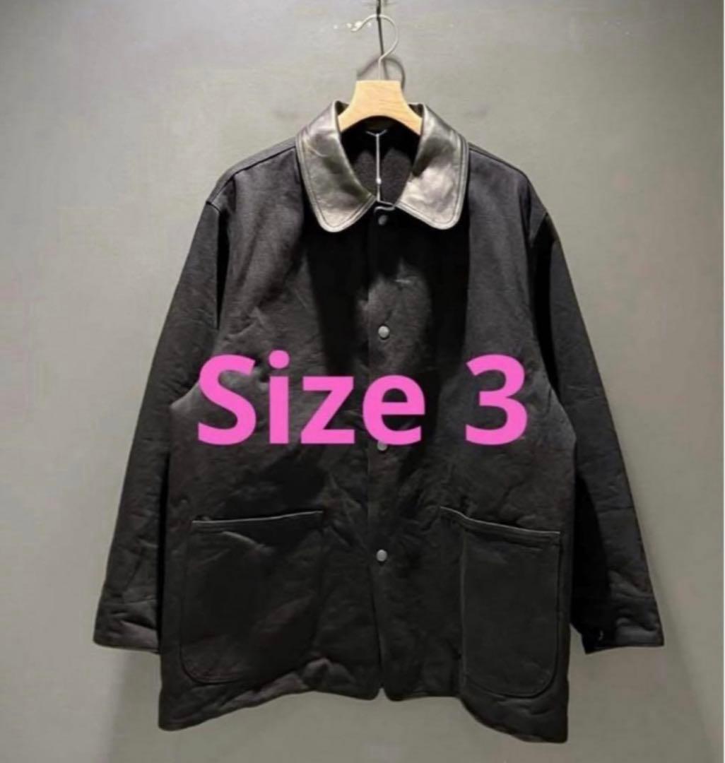 comoli デニム レザー ワークジャケット size3 25AW