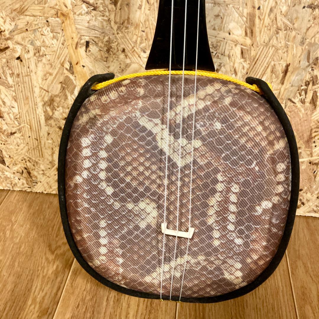 三線本体 木製 黒茶