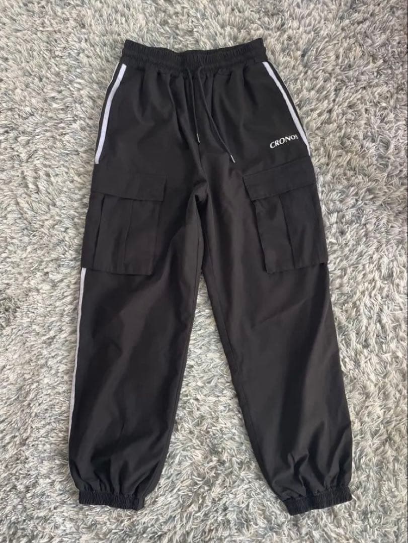 CRONOS ブラック カーゴパンツ　Sサイズ