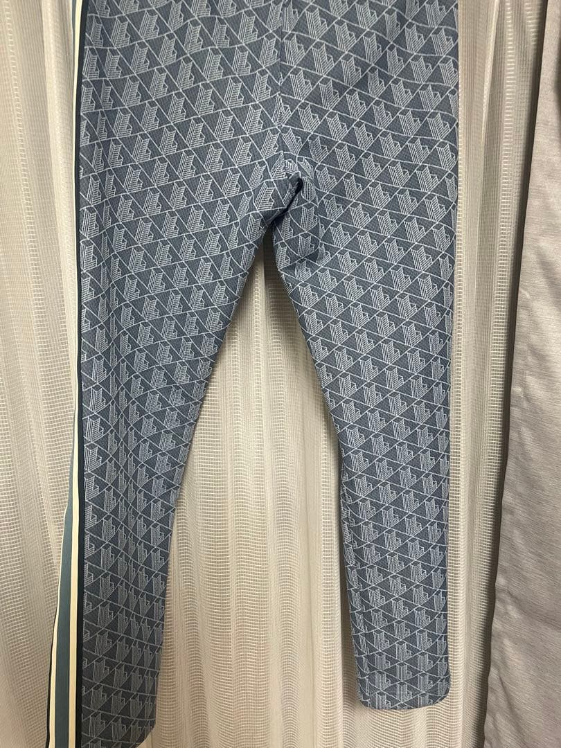 Lacoste モノグラム模様ジャージ 青