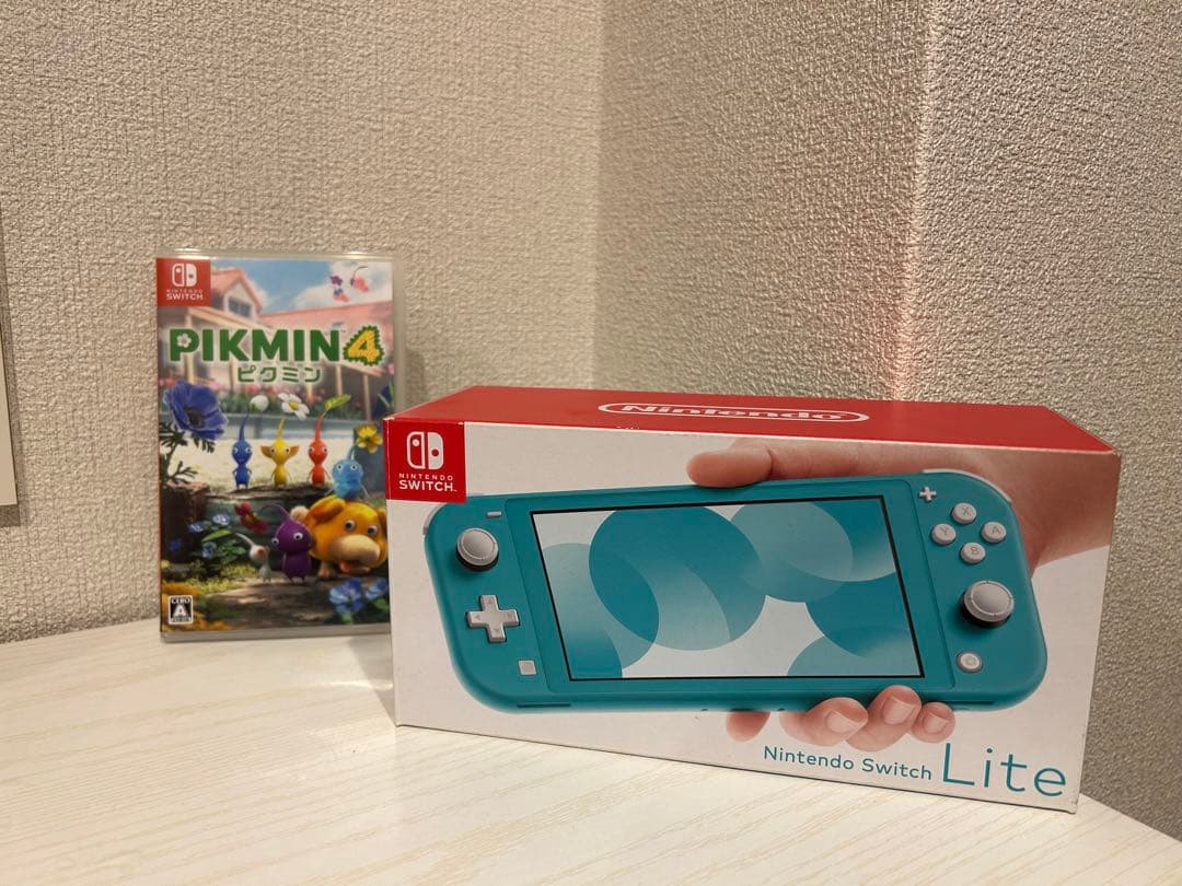 Nintendo Switch Lite ターコイズ 本体+ピクミン4+スプラ3