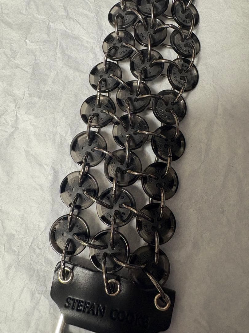 Stefan Cooke ボタンストラップ キーチェーン BLACK