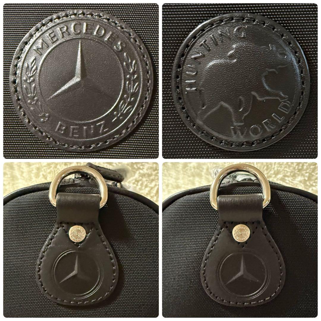 新品 ハンティングワールド メルセデスベンツ コラボ ボストンバッグ 黒