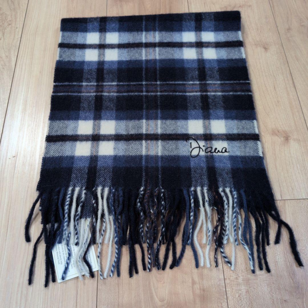 おさらさま専用新品ダイアナ王妃記念 スコットランド製 カシミヤ100% マフラー