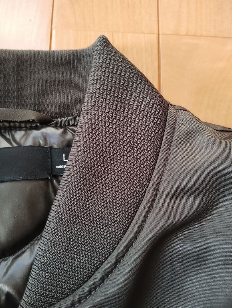 ハイブリッドダウンオーバーサイズMA-1ブルゾン【L】