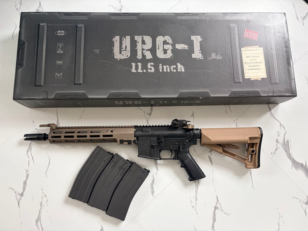 東京マルイ URG-I 11.5 GBB ガスガン　M4マガジン3本付き
