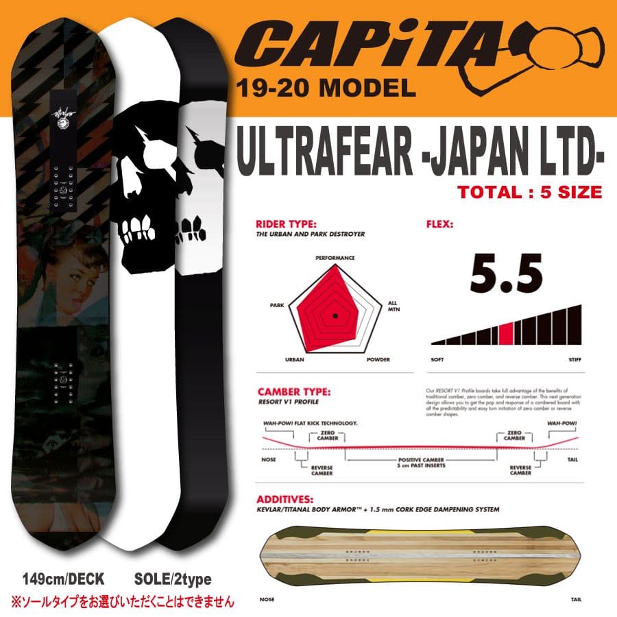 し*ー様 CAPiTA ULTRAFEAR 19-20 バインディングボードカバ