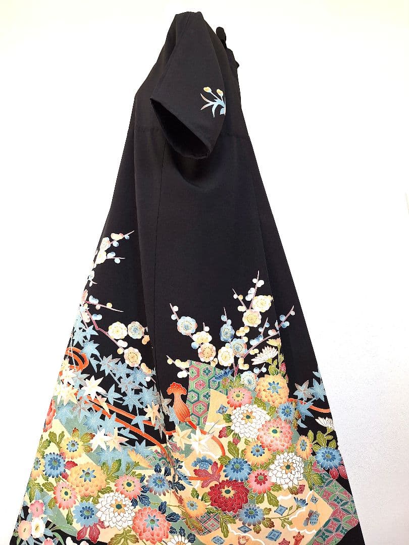 着物リメイクワンピース3635