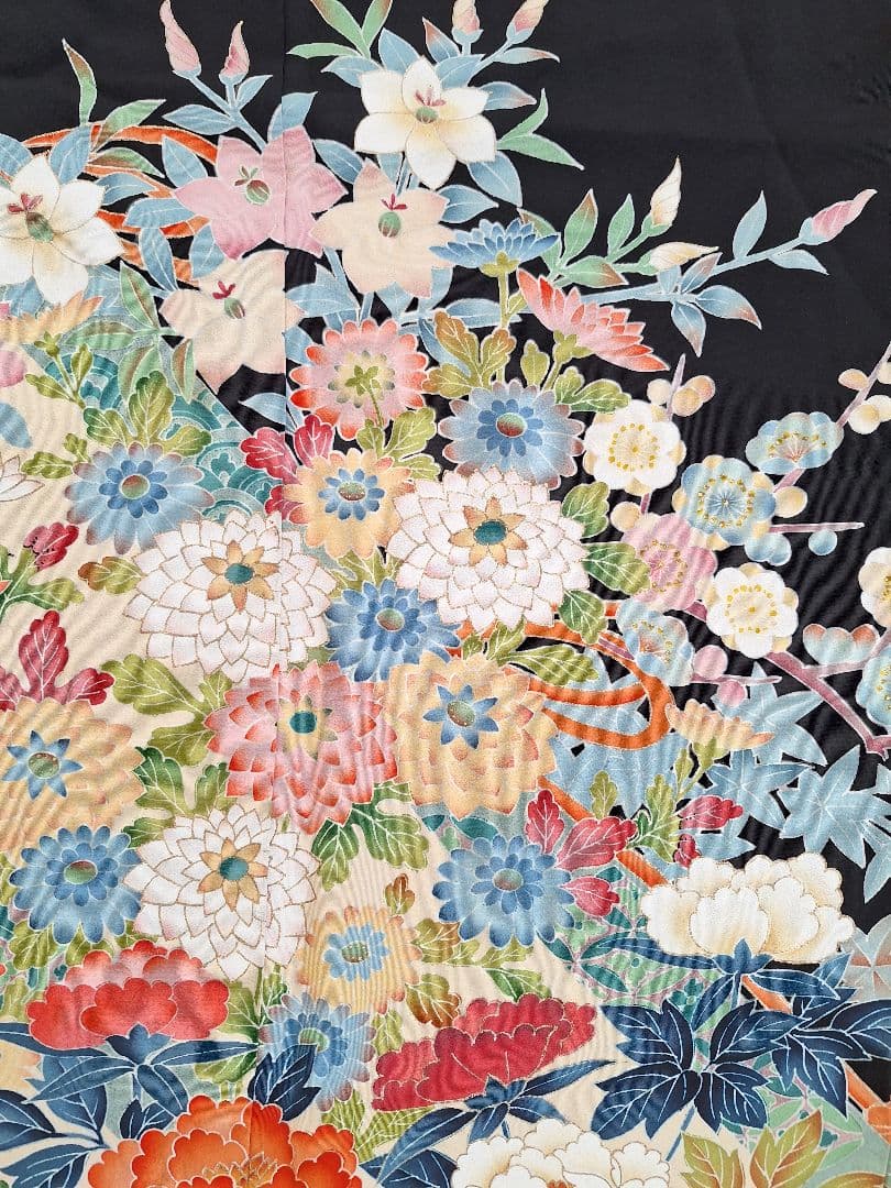 着物リメイクワンピース3635