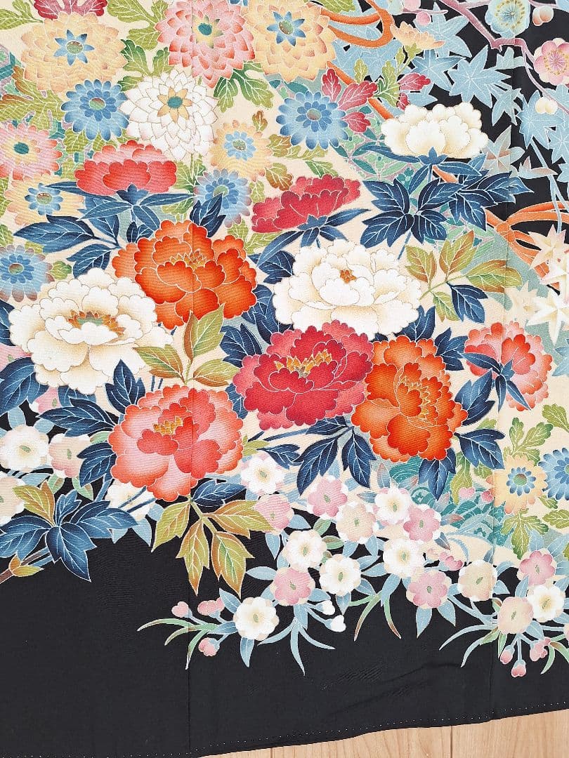 着物リメイクワンピース3635