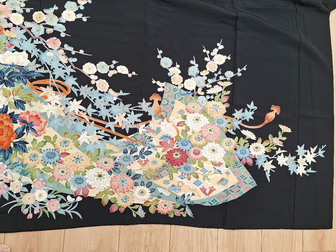 着物リメイクワンピース3635