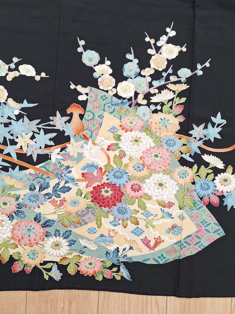 着物リメイクワンピース3635