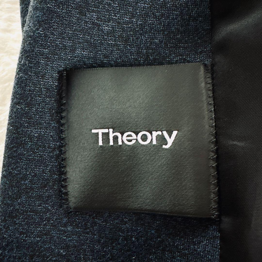 【Theory】ジャケット ジャージ ストレッチ 40サイズ ネイビー 現行タグ