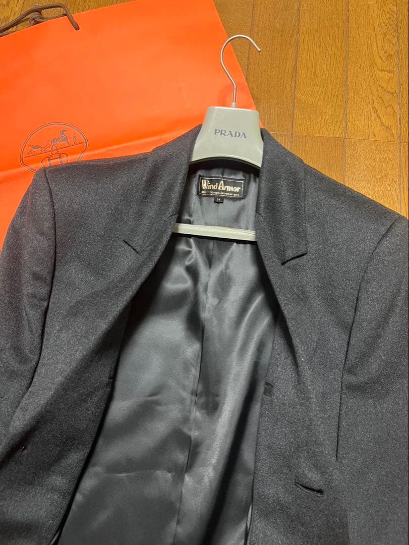 極美品　ウィンドアーマー　高級ピュアカシミア100% ロングチェスターコート