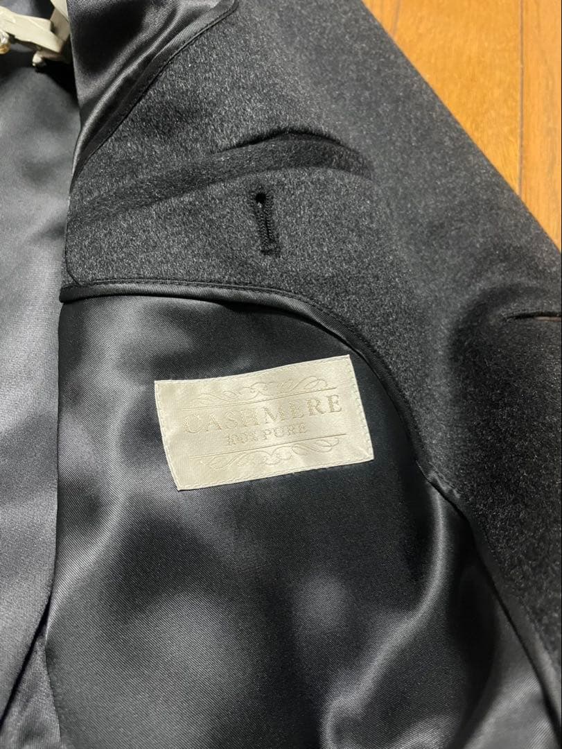 極美品　ウィンドアーマー　高級ピュアカシミア100% ロングチェスターコート