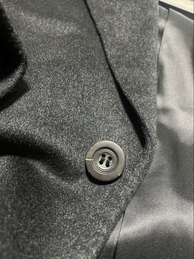 極美品　ウィンドアーマー　高級ピュアカシミア100% ロングチェスターコート