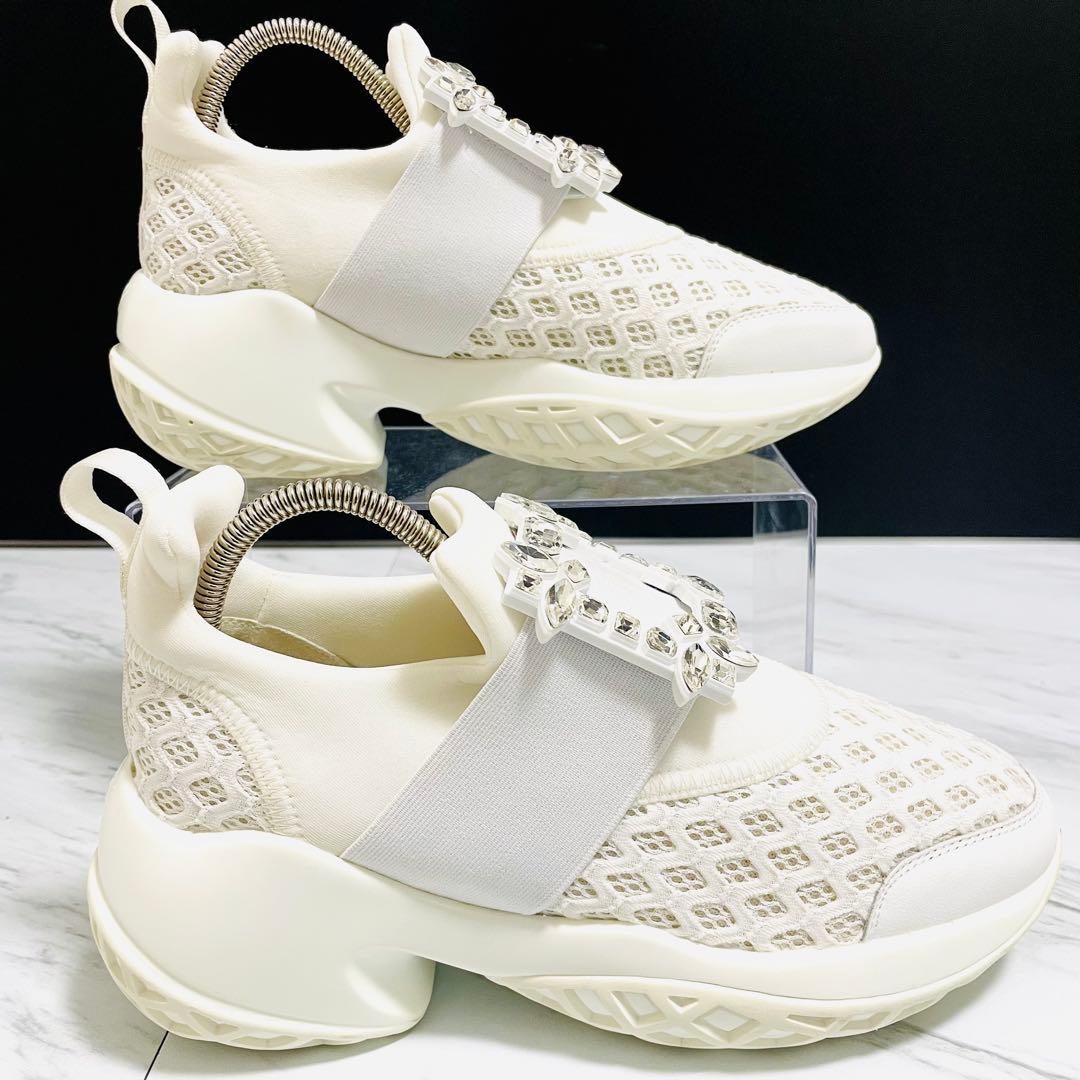 美品⭐️ロジェヴィヴィエ ヴィヴラン ストラスバックル ファブリック 25cm