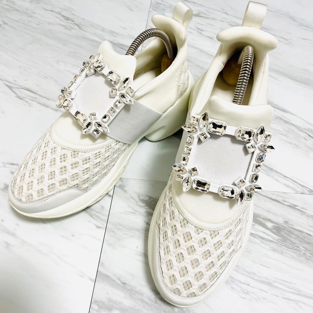 美品⭐️ロジェヴィヴィエ ヴィヴラン ストラスバックル ファブリック 25cm