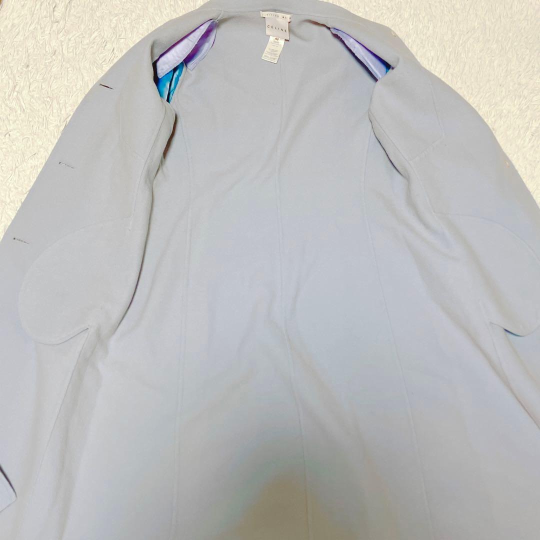 CELINE セリーヌ ロングコート ノーカラー 大きいサイズ