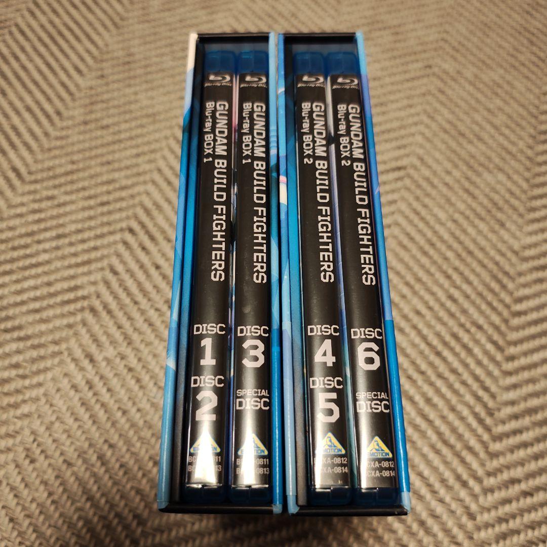 【美品】ガンダムビルドファイターズ Blu-ray BOX1+2 スタンダード版