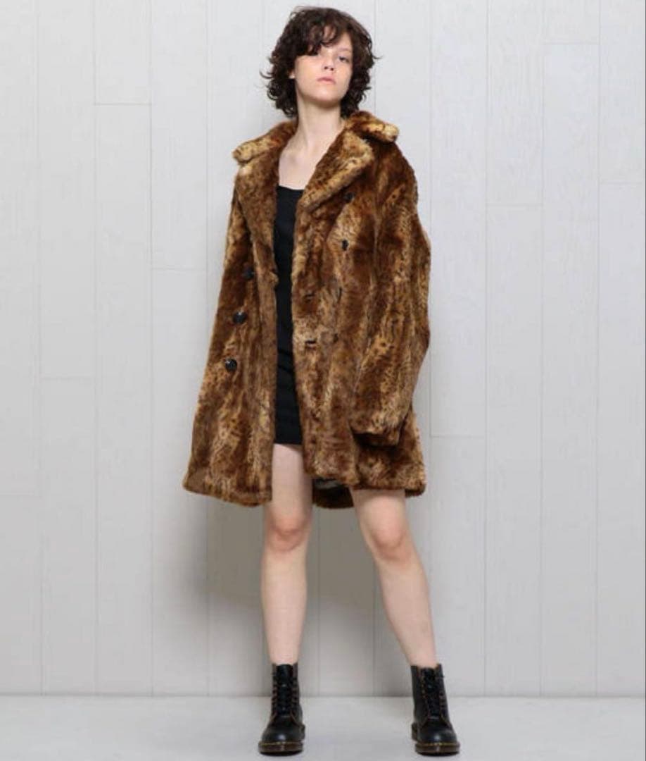 Needles レオパード ファーコート