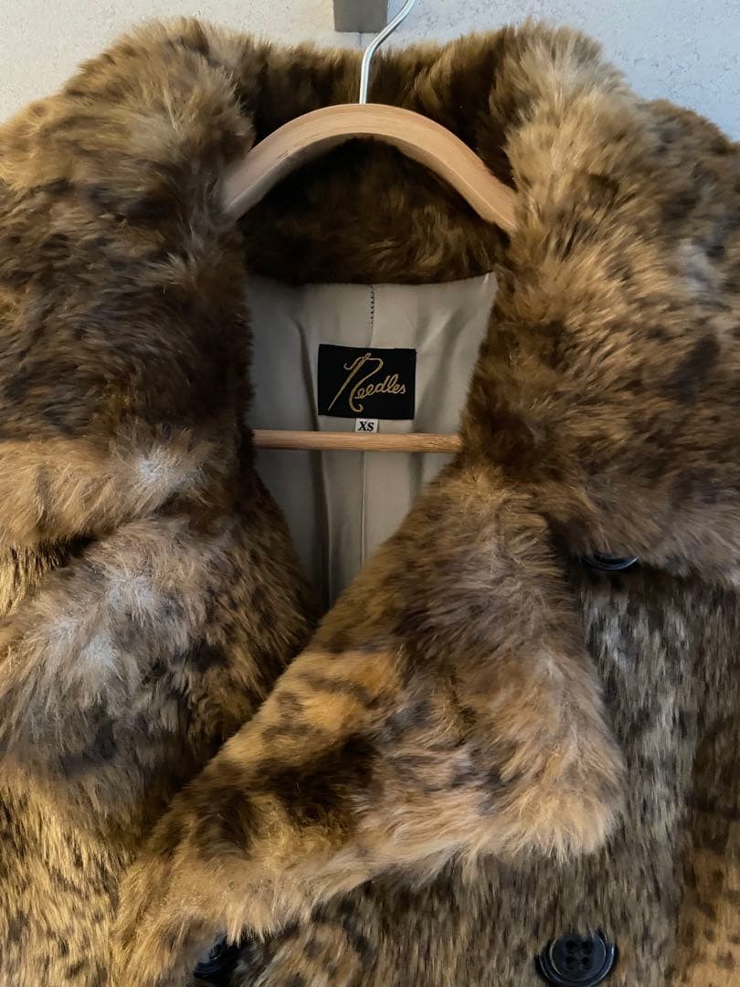 Needles レオパード ファーコート